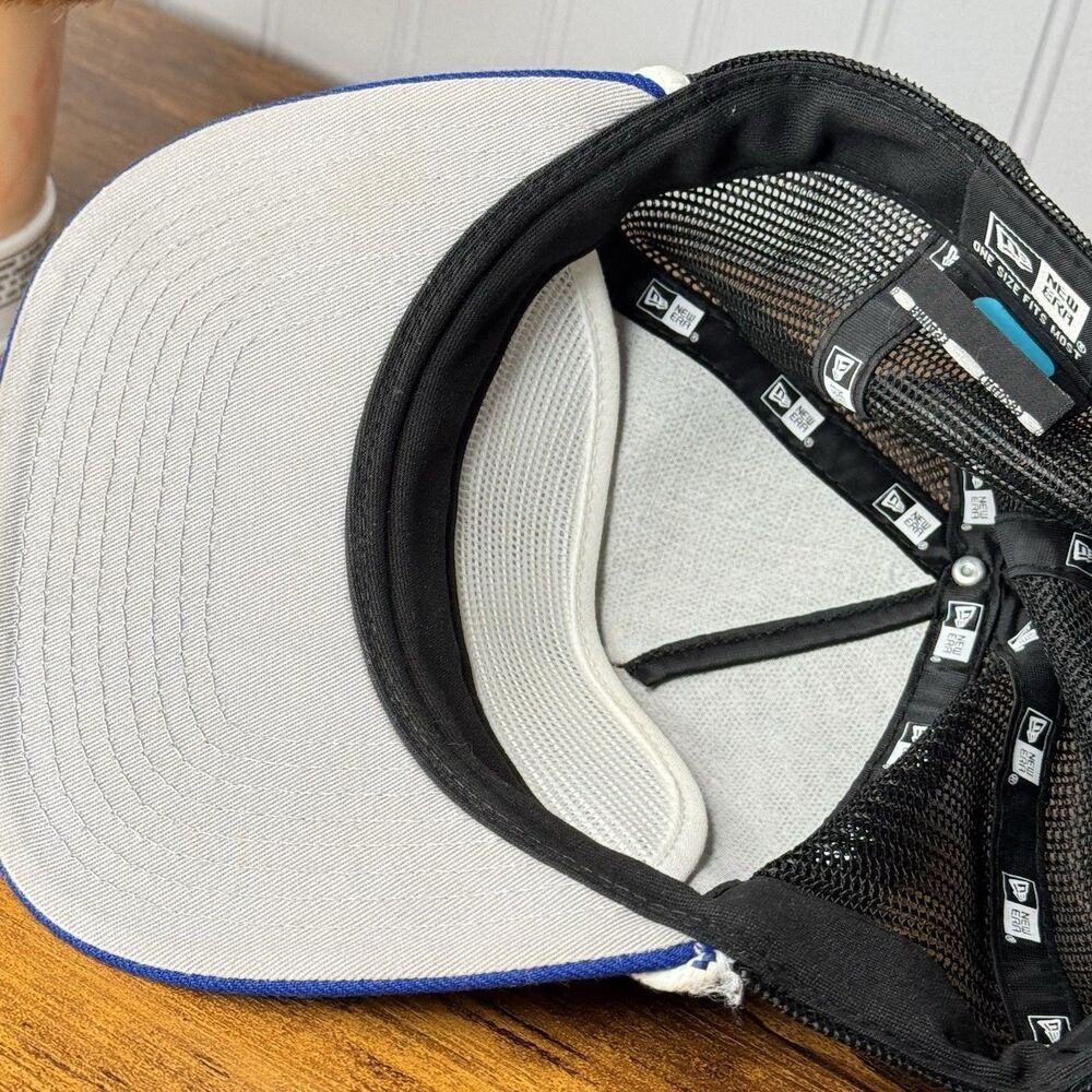 HTF ATLANTA BRAVES New Era Trucker SnapBack Rope Mesh RARE Color Royal Blue - Picture 7 of 9